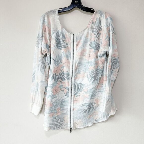 Vintage Havana Hawaiian Print Zip Back Sweater - Picture 3 of 11